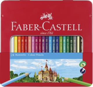 CREIOANE COLORATE 24 CULORI GOLDFABER CUTIE METAL FABER-CASTELL