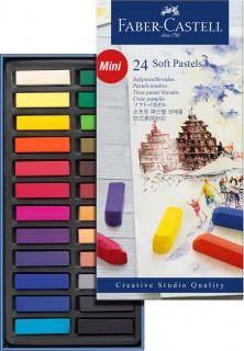 CREIOANE PASTEL SOFT MINI 24 CULORI FABER-CASTELL