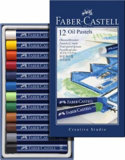 CREIOANE ULEI PASTEL 12 CULORI FABER-CASTELL