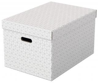 CUTIE DEPOZITARE CU CAPAC 51 x 35 x 30CM ALBA RECYCLED FSC 3 SET ESSELTE