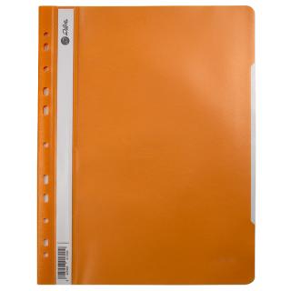 Dosar din plastic cu sina si 11 perforatii Willgo orange