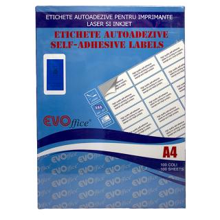 Etichete color auto. pt impr. A4 100 coli cutie - 24 A4 albastru