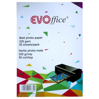 Hartie foto mata A4, 50coli top, 220gr mp EVOffice