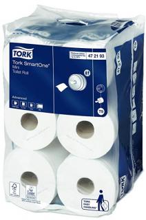 HARTIE IGIENICA SMARTONE MINI JUMBO ALBA 2STR 111.6M 12 SET TORK