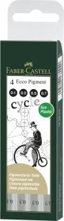 LINER ECO PIGMENT SET 4 BUC FABER-CASTELL