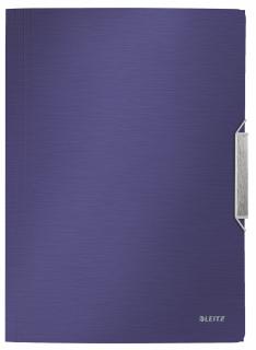 MAPA PLASTIC CU ELASTIC ALBASTRU-VIOLET SATIN STYLE LEITZ