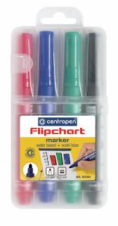 MARKER FLIPCHART 4 SET 2.5MM 8550 CENTROPEN