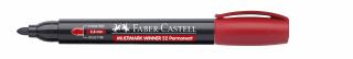 MARKER PERMANENT ROSU VARF ROTUND MULTIMARK WINNER 52 FABER-CAST