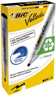 MARKER WHITEBOARD 4 SET VELLEDA VARF ROTUND 1701 BIC