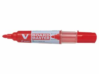 MARKER WHITEBOARD ROSU 6MM VARF ROTUND VBOARD PILOT