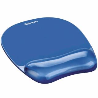 MOUSE PAD SI SUPORT INCHEIETURI ALBASTRU GEL CRYSTAL FELLOWES