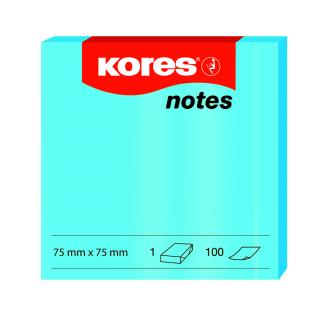 NOTES ADEZIV 75 75MM ALBASTRU NEON 100 FILE KORES