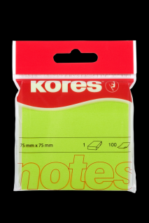 NOTES ADEZIV 75 75MM VERDE NEON 100 FILE KORES