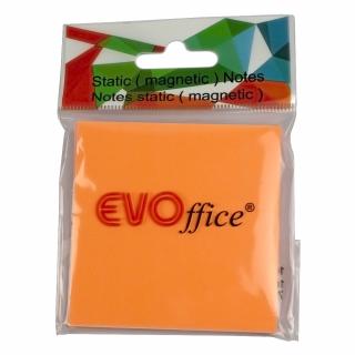 Notes static (magnetic) 75 75 mm orange neon, 100 file EVOffice