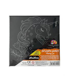 PANZA PREDESENATA PE SASIU NEAGRA 20 20CM UNICORN SF ART PIGNA