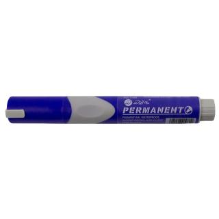 Permanent marker cu grip varf rotund Willgo - albastru