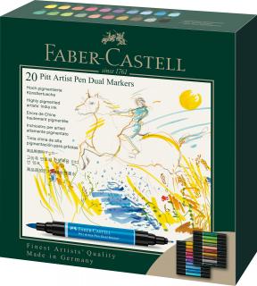 PITT ARTIST PEN DUAL MARKER SET 20 BUC FABER-CASTELL