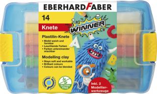 PLASTILINA 10 CULORI CUTIE PLASTIC EBERHARD FABER