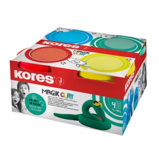 PLASTILINA MODELAJ 4 40G CULORI INTENSE KORES