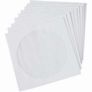 Plic pentru CD (125 125mm) ,alb ,gumat cu fereastra ,80g mp ,clapa dreapta