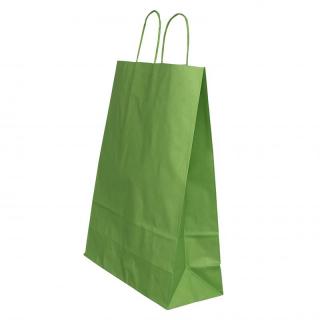 PUNGA HARTIE MANER RASUCIT 22 x 10 x 31 CM VERDE ALB PAPIROTI