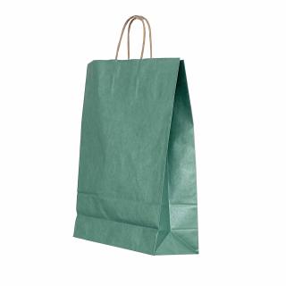 PUNGA HARTIE MANER RASUCIT 26 x 12 x 35 CM VERDE MARO PAPIROTI