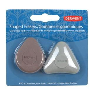 RADIERA ERGONOMICA DIVERSE FORME 2 SET DERWENT PROFESSIONAL