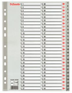 SEPARATOARE INDEX PLASTIC 1-54 MAXI ESSELTE