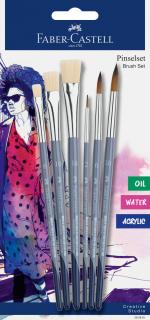 SET 6 PENSULE (3 ROT+3 TES) CREATIVE STUDIO FABER-CASTELL