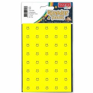 STICKER SMILEY STARS GALBENE 80 SET TNX-304 TANEX