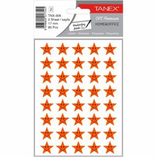 STICKER SMILEY STARS PORTOCALII 80 SET TNX-305 TANEX