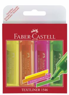 TEXTMARKER SET 4 SUPERFLUORESCENT 1546 FABER-CASTELL