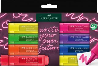 TEXTMARKER SET 8 SUPERFLUORESCENT GEN Z CUTIE CARTON FABER-CASTELL