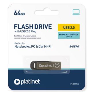 USBA   Flash Drive 64GB Platinet