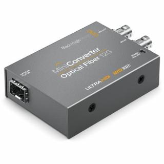 Blackmagic Design Mini Convertor fibra optica 12G-SDI cu alimentare