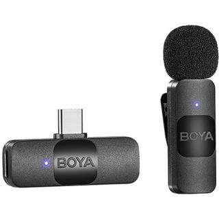 BOYA BY-V10 Sistem de microfon wireless ultracompacta pentru smartphone (USB-C)