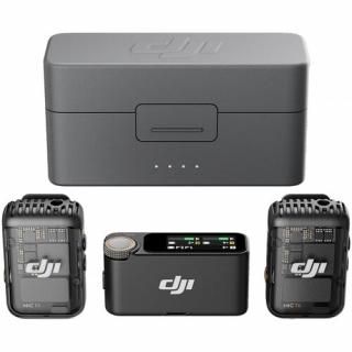 DJI Mic 2 Sistem de microfon wireless dual compact pentru 2 persoane (2,4 GHz)