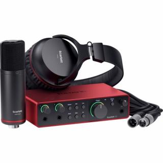 Focusrite Scarlett 2i2 Studio Interfata audio USB-C cu microfon si casti (4th gen)