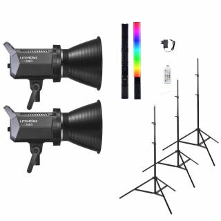 Godox Kit x 2 Litemons LA200D LED 200W + Bageta RGB