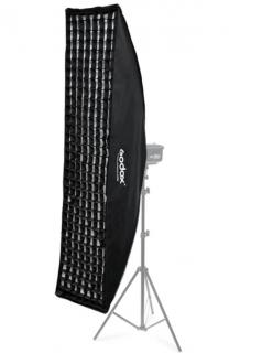 Godox Softbox Strip cu grid si montura Bowens 30x120cm