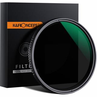 KF Concept Filtru ND variabil ND8-ND2000 Ultra-Slim Multistrat 82mm