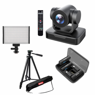 Kit basic transmisiuni LIVE pentru lectori cu Camera PTZ Full HD 10X USB 2.0