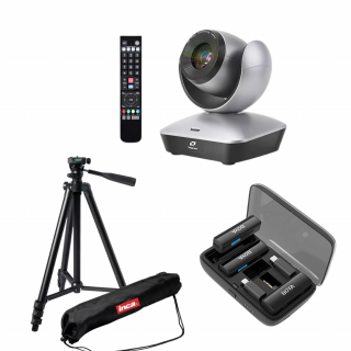 Kit lectori: Telycam Camera Video PTZ Full HD 1080 Zoom 12X USB 2.0 cu lavaliera Wireless