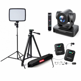 Kit transmisiuni LIVE pentru lectori cu Camera PTZ Full HD 10X USB 2.0