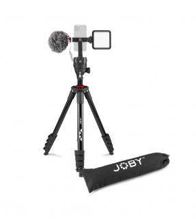 Kit Vlogger Joby Compact Action cu LED si microfon