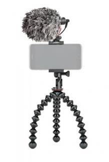 Kit vlogger pentru smartphone cu microfon