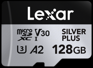 Lexar microSDXC Silver Plus 1066x UHS-I U3 A2 4K R205 W150 (V30) 128GB