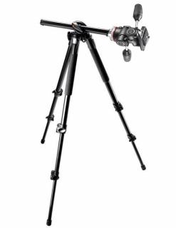 Manfrotto MK290DUA3-3W cu masa foto si fundal alb PVC