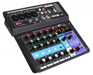 NWPro A6 Mixer audio A6, 6 canale, procesor de efecte integrat