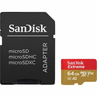 Sandisk microSD 64GB 170MB s V30 UHS-I cu adaptor